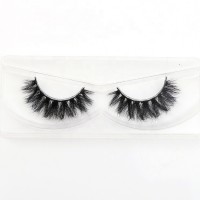 Individual 3D real mink fur  multi-layers lashes vendor private label 100% hand made full strip fake eyelashes