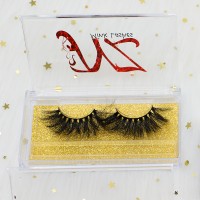 Wholesale variety length Private Label lashes hot design 3D Real Mink Eyelashes with logo printed