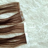 Wholesales Virgin human Tape  Hair Double Drawn Hair Extension Adhesive Tape